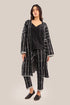Striped jacquard pants with narrow-bottom